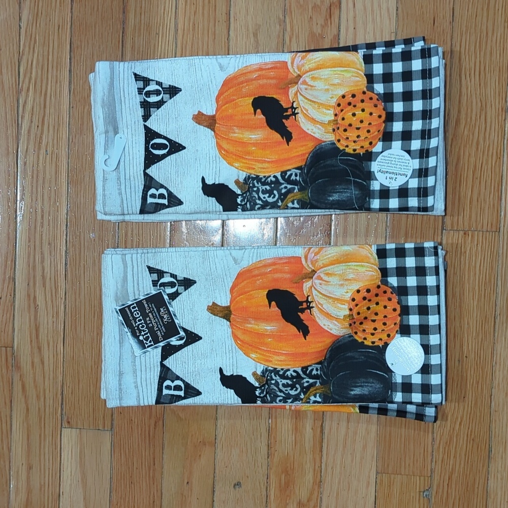 NWT Kay Dee Designs (2) 2pk Towel 18" x 28" 100% cotton KITCHEN TOWELS